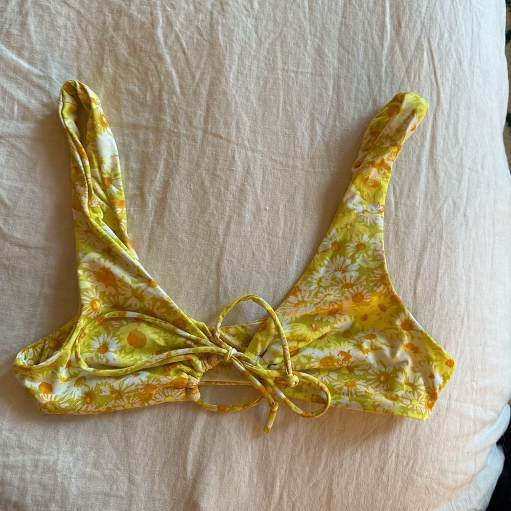 Yellow Floral Out from Under Bikini Set